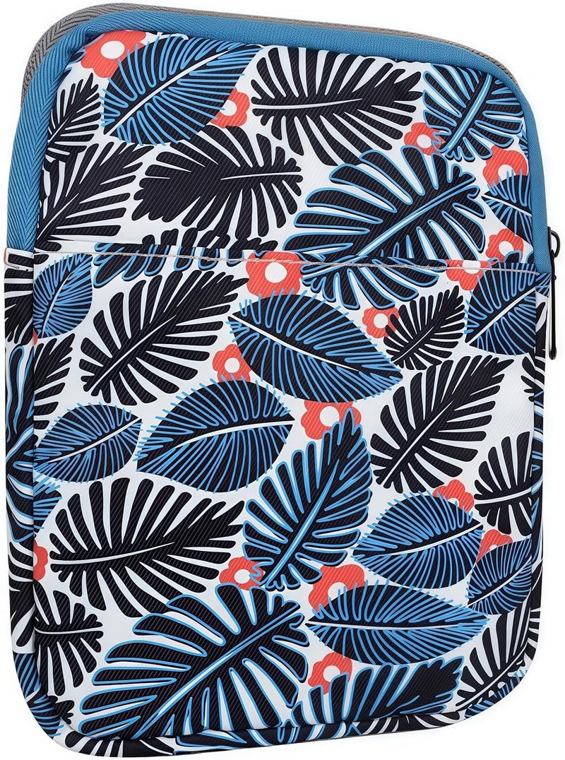 RichMoro Kindle Case, 6-7 inch Nylon Protective Cover, Travel Carrying Bag for Paperwhite 2021, Fire 7 2022, Kindle Oasis (Tortoiseshell Leaf) - Image 1